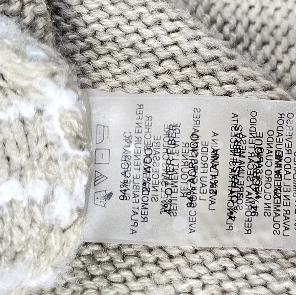 Calvin Klein Beige and Cream Cowl Neck Sweater - Picture 11 of 12